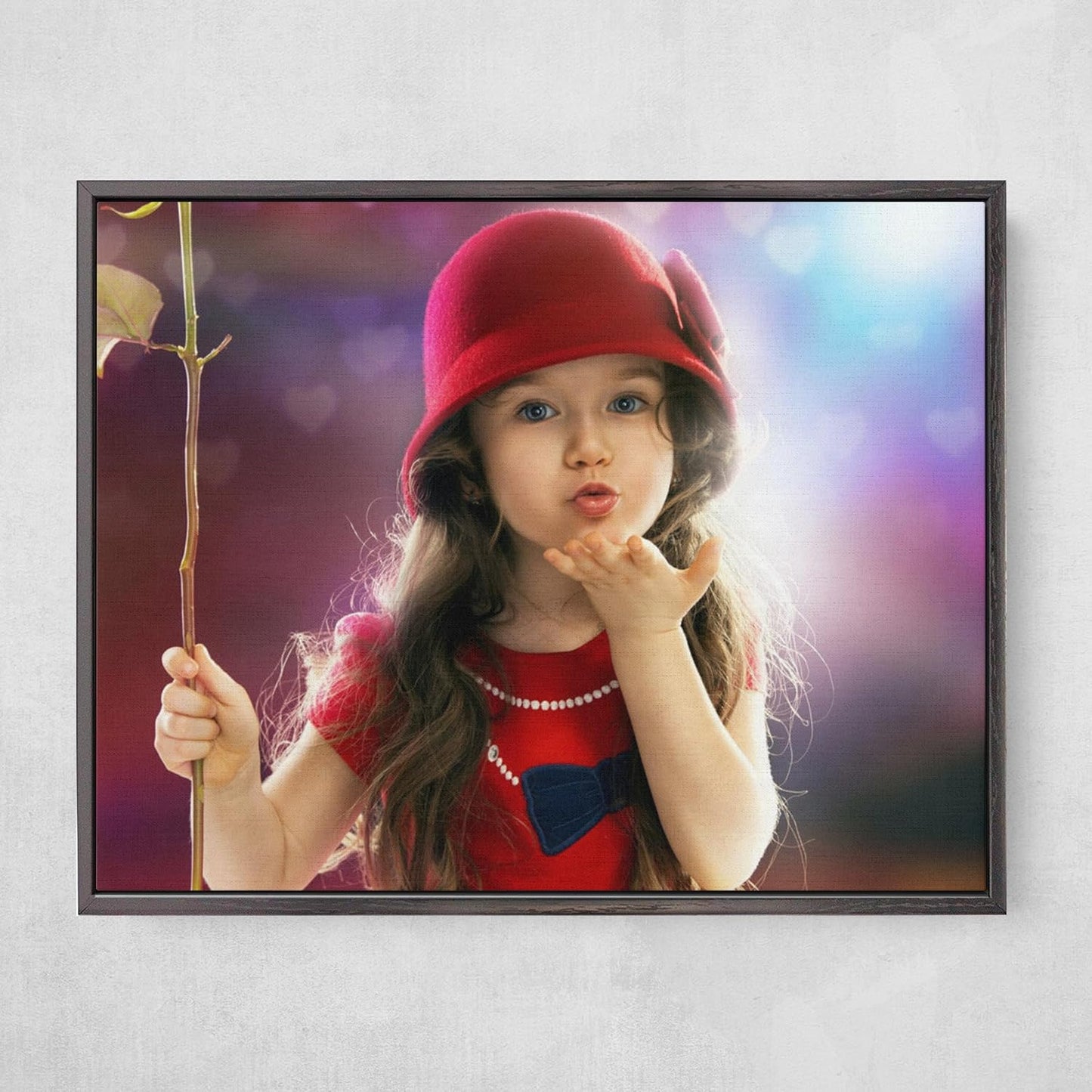 Personalized Custom Canvas Prints: Photo On Canvas (Black, 10x10) Transform Your Photos into Stunning Framed Wall Art Digitally Printed Photo To Canvas Ideal for Home Decor, Gifts Keepsakes.