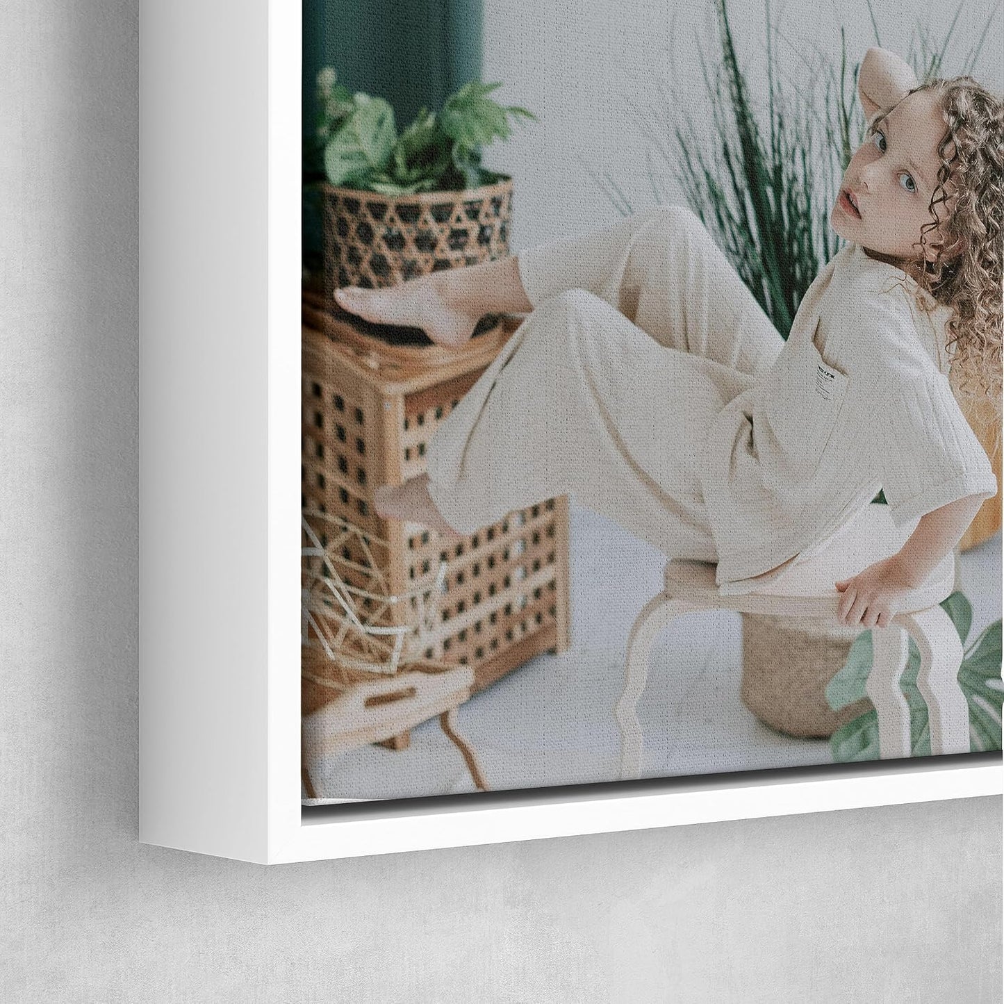 Personalized Custom Canvas Prints: Photo On Canvas (White, 20X30) Transform Your Photos into Stunning Framed Wall Art Digitally Printed Photo To Canvas Ideal for Home Decor, Gifts Keepsakes.