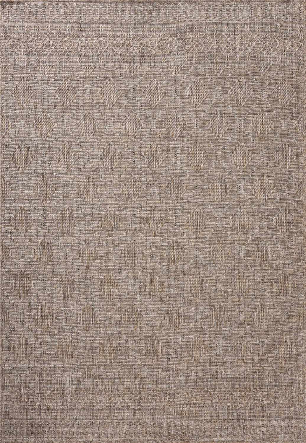 Loloi Amber Lewis Topanga Collection TOP-06 Natural/Mist 6'-7" x 9'-4" Indoor/Outdoor Area Rug